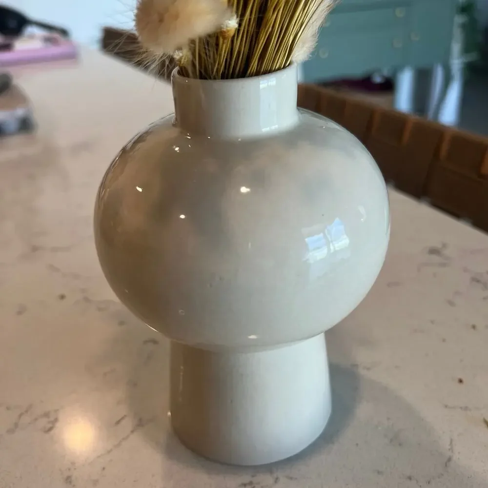 Vase and dried florals